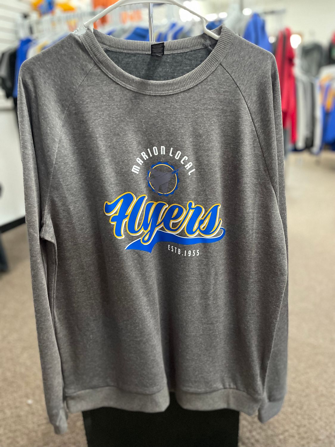 District® Perfect Tri® Fleece Crewneck Sweatshirt DT1304 Heathered Charcoal L