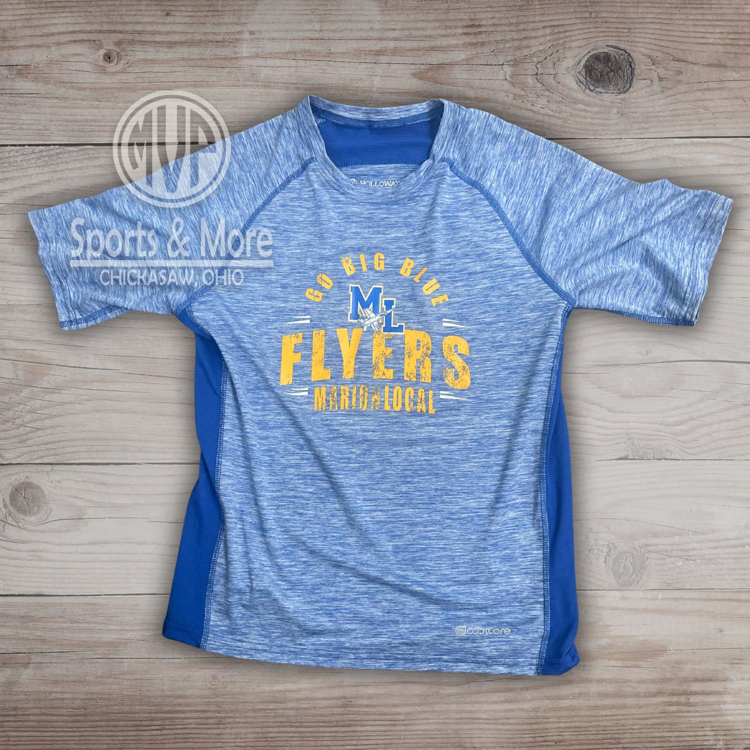 Holloway Youth Electrify Coolcore Tee ROYAL HEATHER L