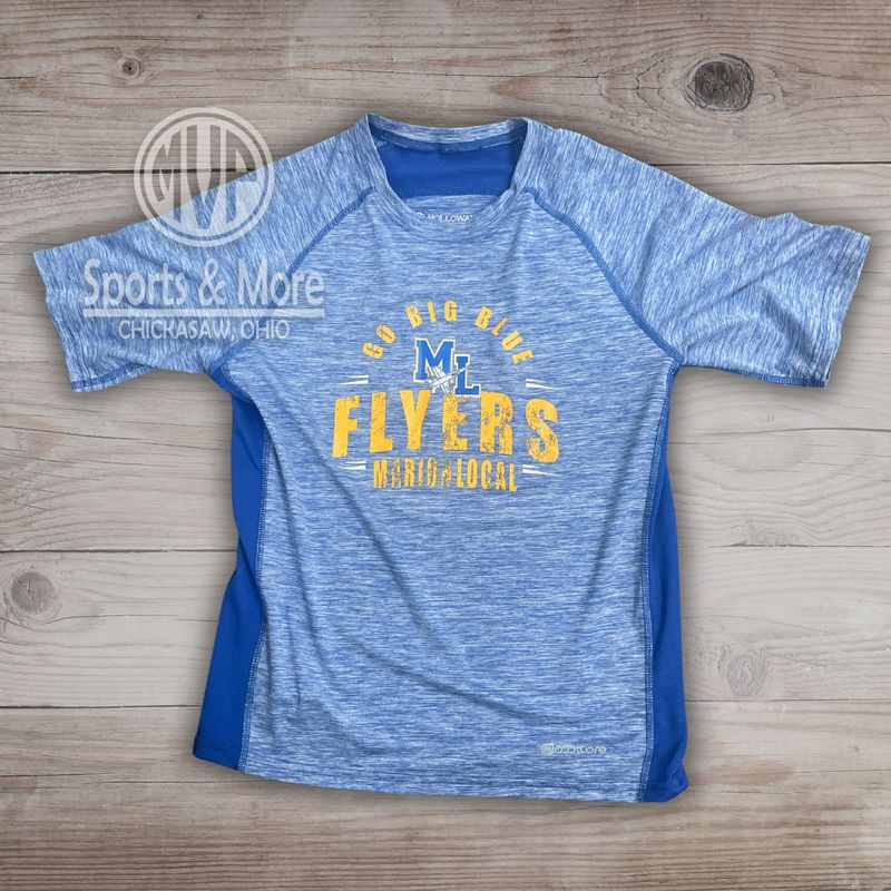 Holloway Youth Electrify Coolcore Tee ROYAL HEATHER L