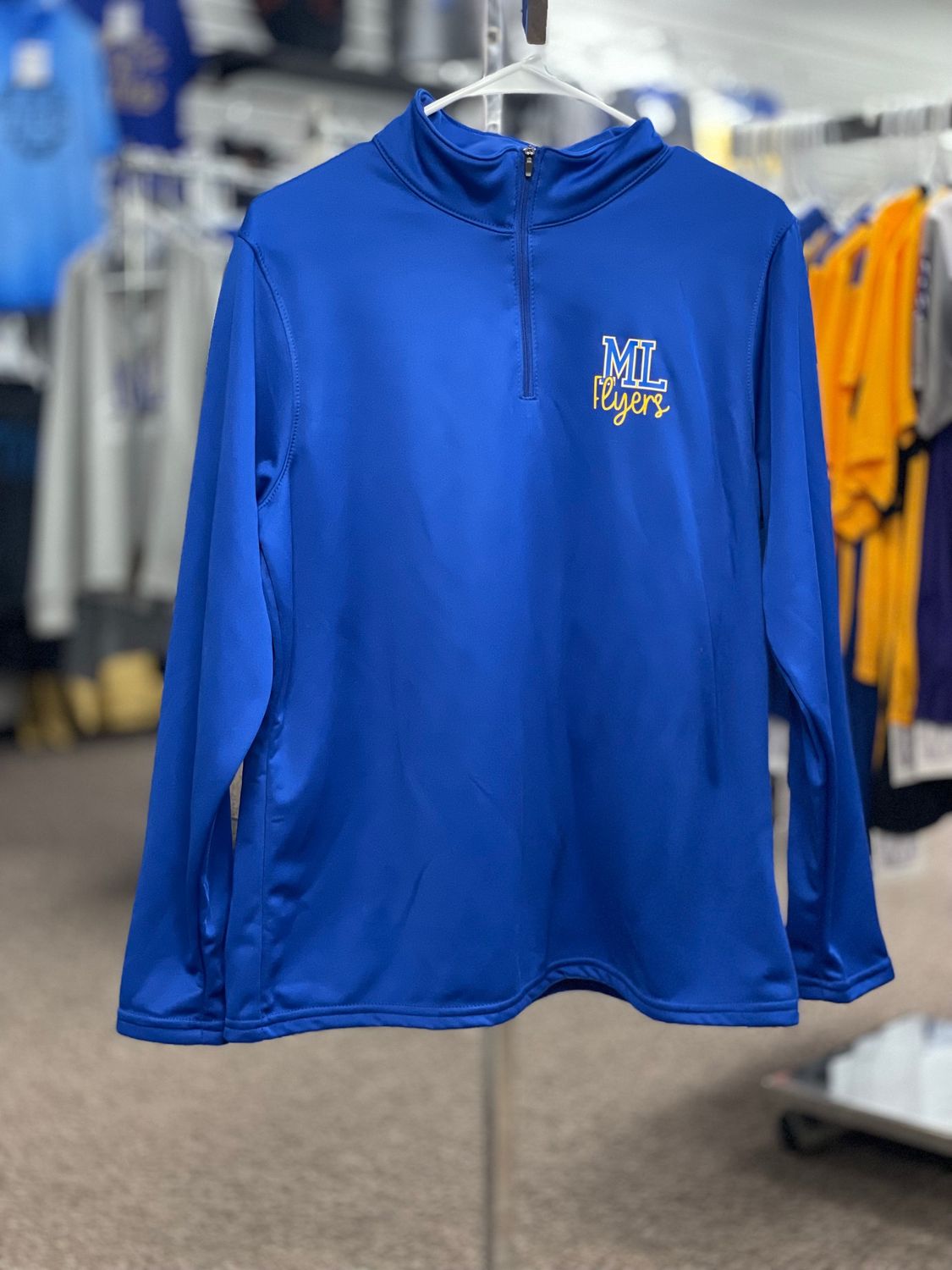 Ladies Wicking Fleece Pullover ROYAL L
