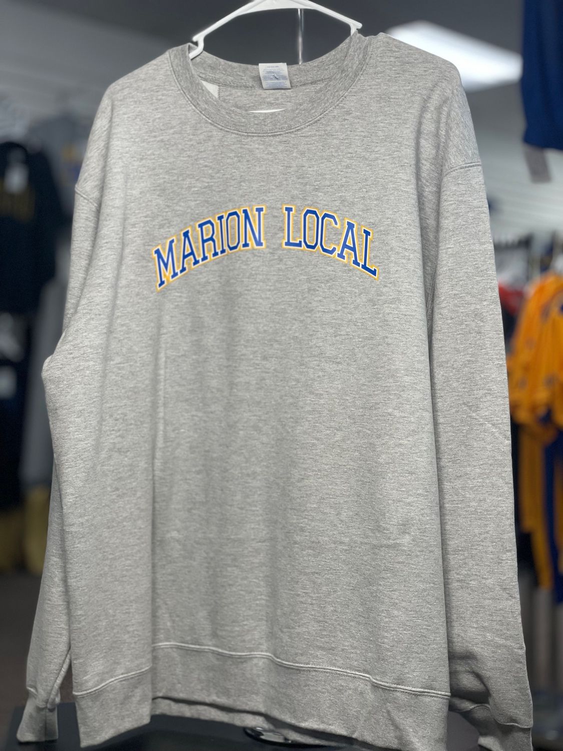 Port &amp; Company® Fan Favorite Fleece Crewneck Sweatshirt. PC850 Athletic Heather XL