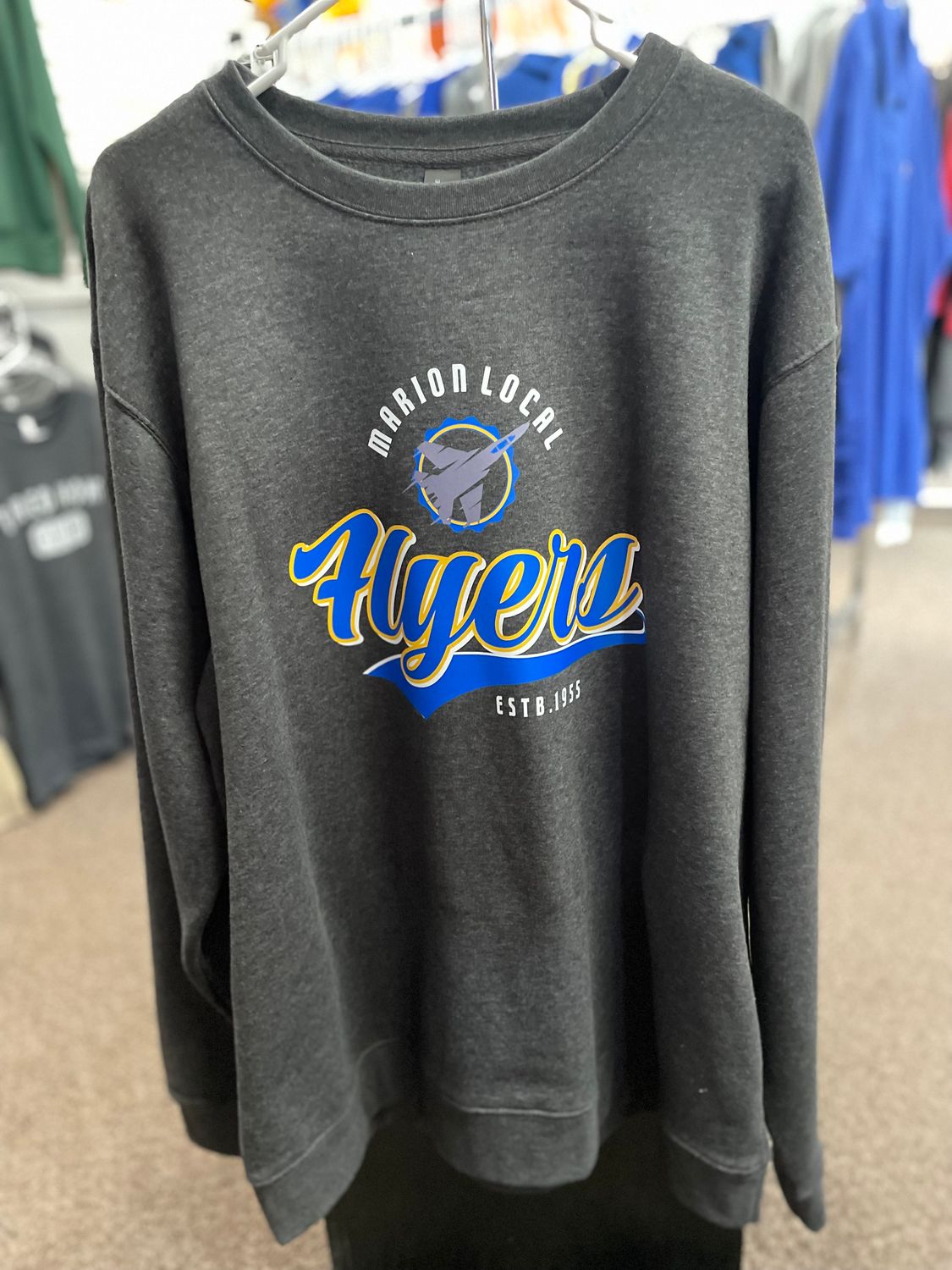 District® V.I.T.™Fleece Crew DT6104 Heathered Charcoal 2XL