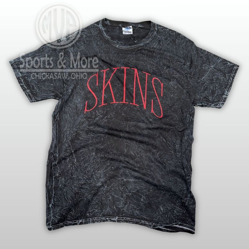 Unisex Mineral Wash T-Shirt - Thin Arch - Skins - 1300