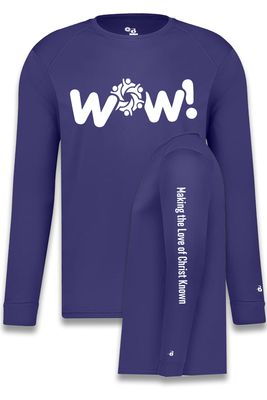 B-CORE LONG SLEEVE TEE -410400 - Purple - WOW