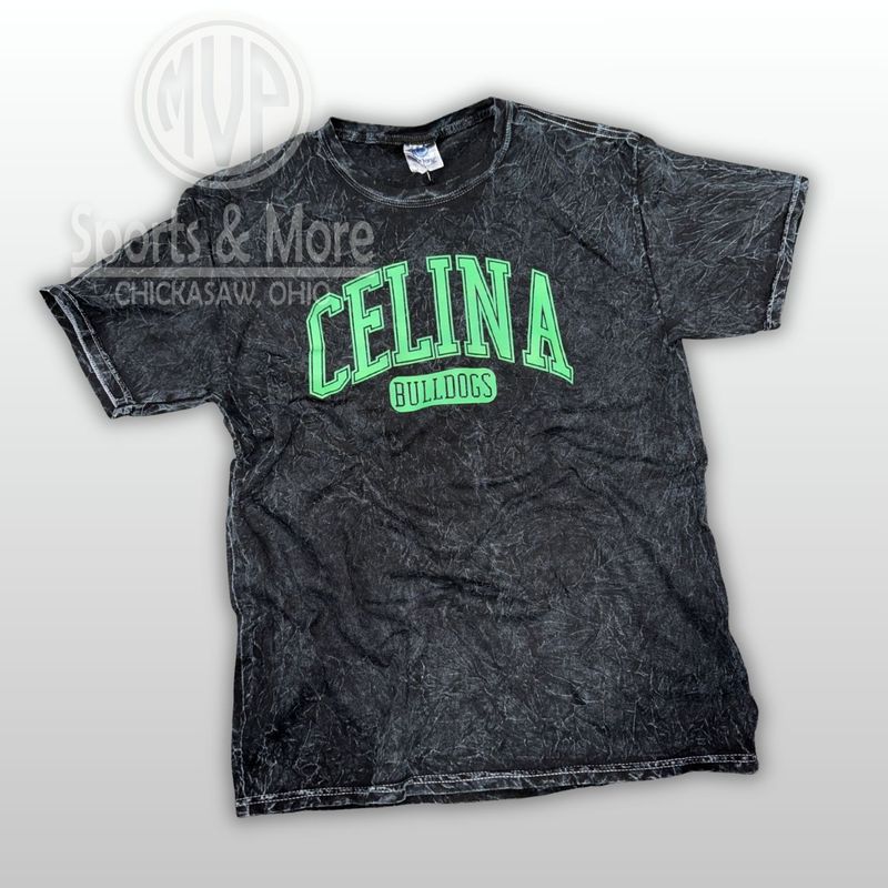 Unisex Mineral Wash T-Shirt - Separated Arch - Celina - 1300
