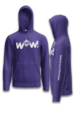 60/40 Fleece Hoodie- 5414 - Purple - WOW