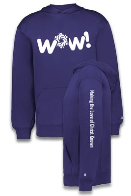PERFORMANCE FLEECE HOODIE - 145400 - Purple - WOW