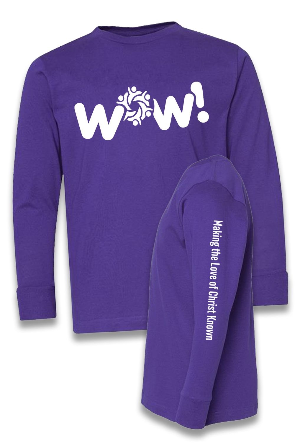 Fine Jersey Long Sleeve Tee - 64400 - Purple - WOW