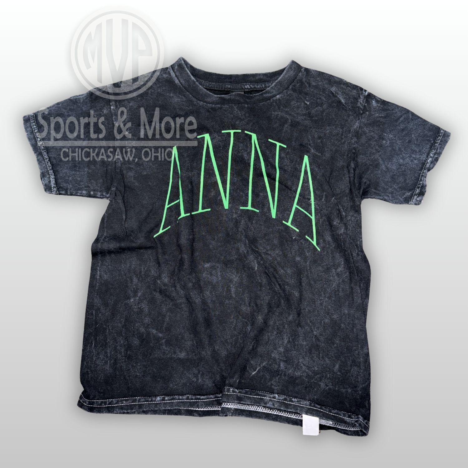 Youth Mineral Wash T-Shirt - Thin Arch - ANNA - 1300Y, Size: XS