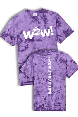 Port &amp; Co Crystal Tie-Dye Tee - Purple - WOW - PC145
