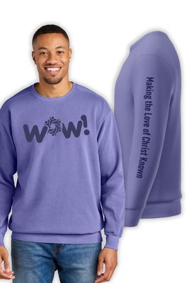 Comfort Colors Ring Spun Crewneck Sweatshirt - 1566 -WOW