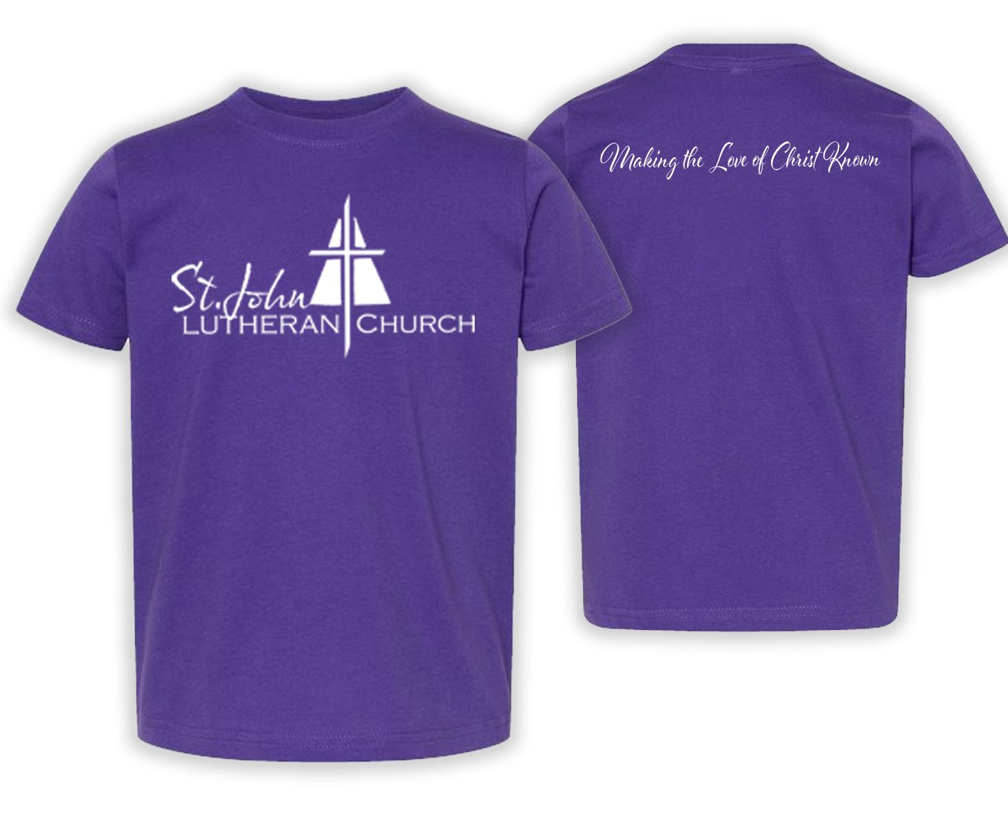 Toddler Fine Jersey Tee - RS3321- Church - Purple