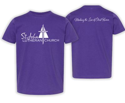 Toddler Fine Jersey Tee - RS3321- Church - Purple