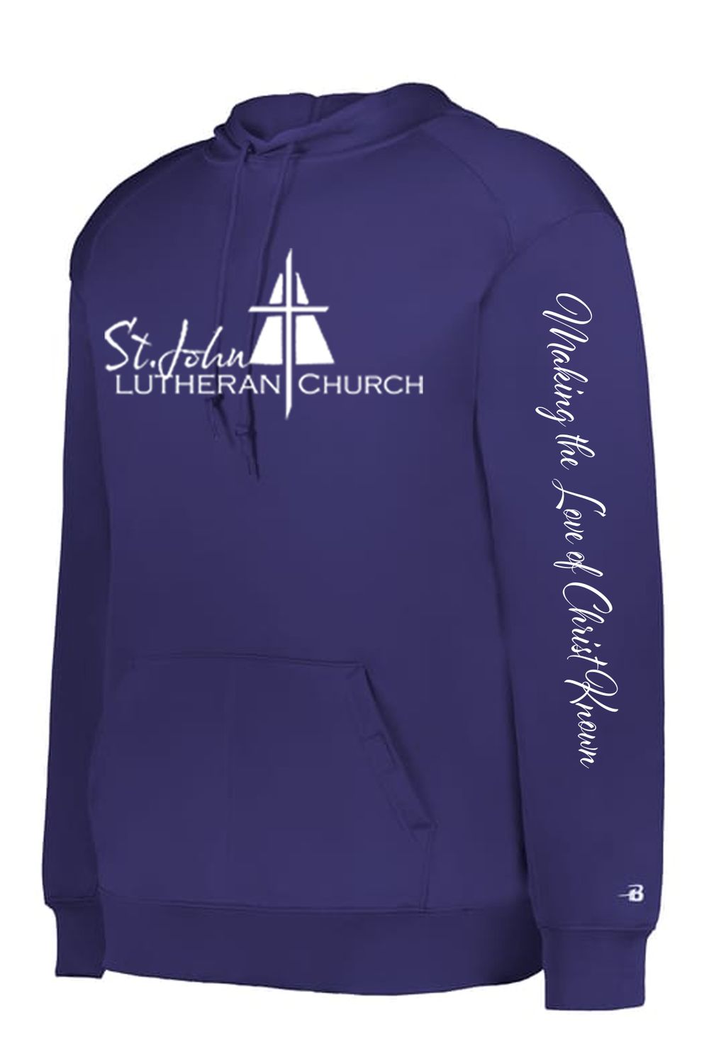 PERFORMANCE FLEECE HOODIE - 145400 - Purple - CHURCH