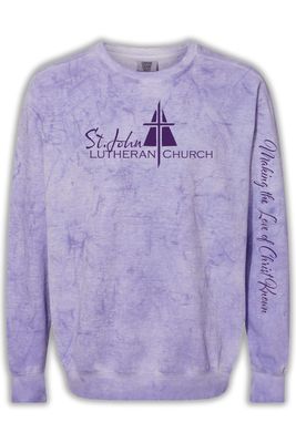 Comfort Colors Color Blast Crewneck Sweatshirt - 1545 - CHURCH