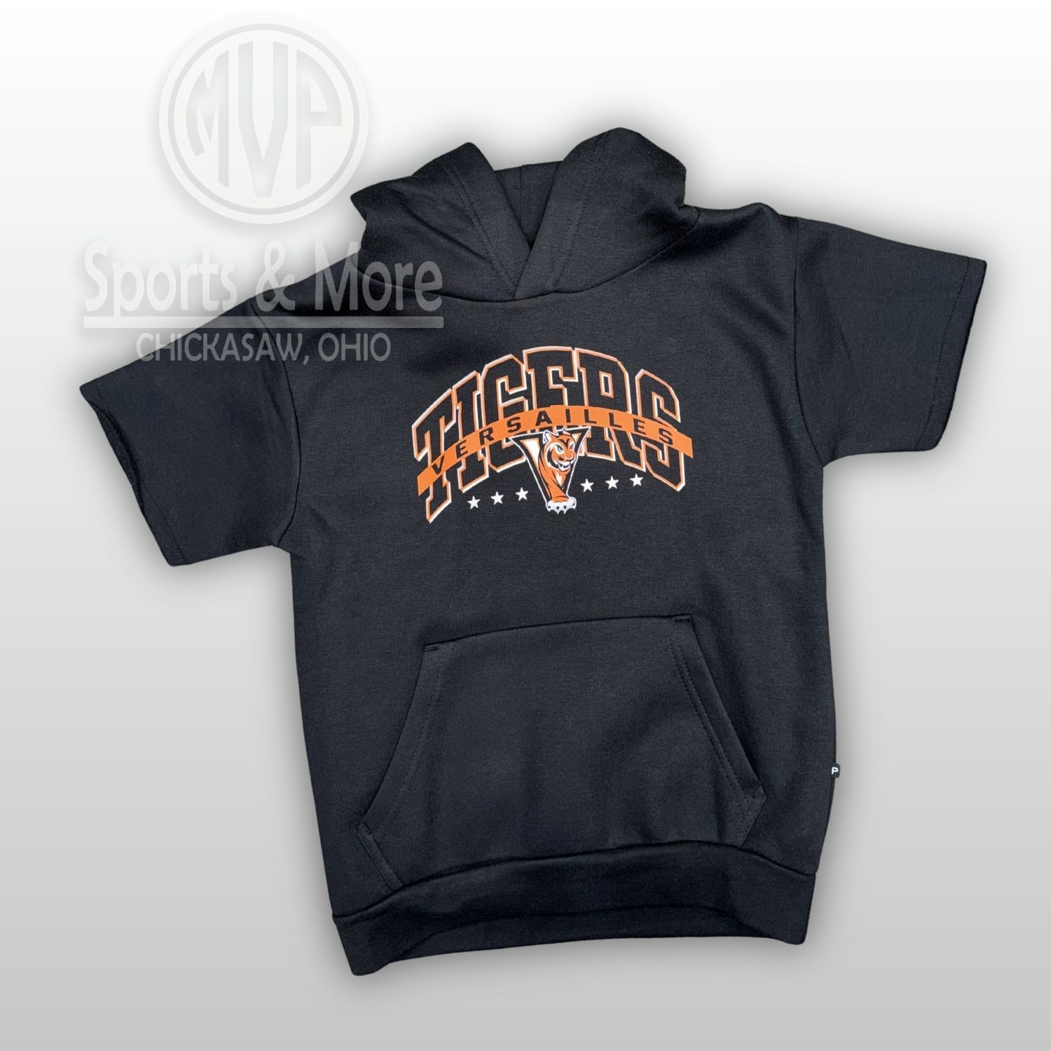 Pennant Youth Short Sleeve Hoodie - Eagle Design - Versailles - Y8220, Size: YOUTH SMALL