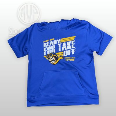 YOUTH SPORT-WICK FLEECE SHORT SLEEVE HOODIE _ YST251- ML- Take off YOUTH SPORT-WICK FLEECE SHORT SLEEVE HOODIE _ YST251- ML- Take off