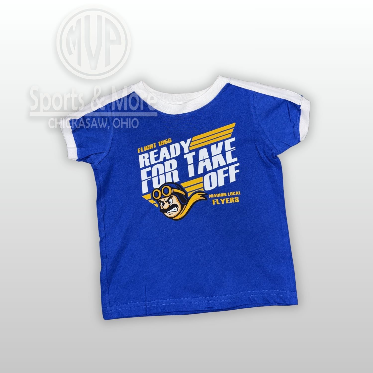 C/O Rabbit Skins Toddler Retro Ringer Fine Jersey Tee 3032 Royal/White - Take off, Size: 2T