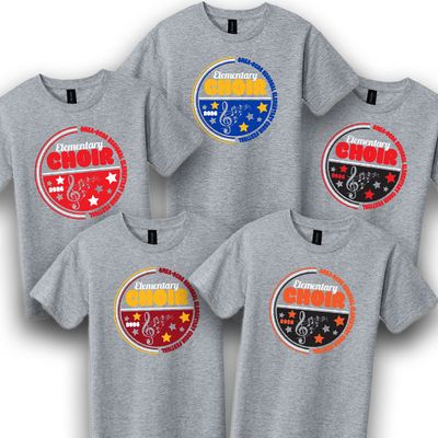 Gildan Youth Softstyle - Sport Grey - Elementary Choir