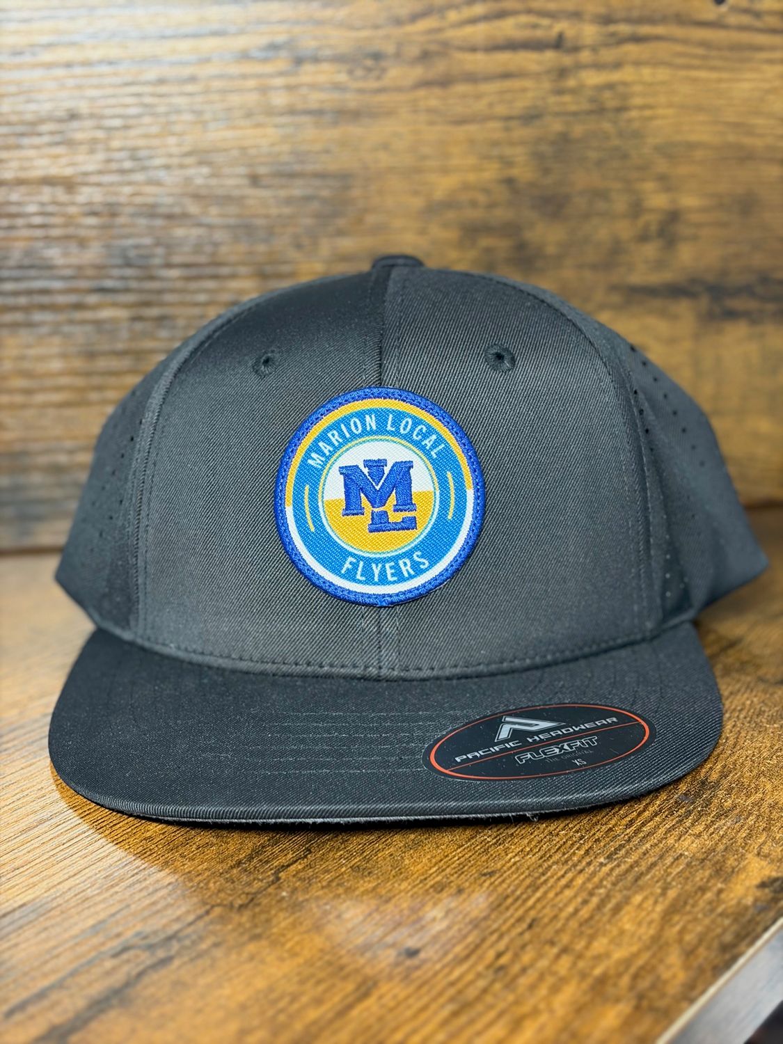 Pacific Perforated F3 Performance Flexfit Cap BLACK XS