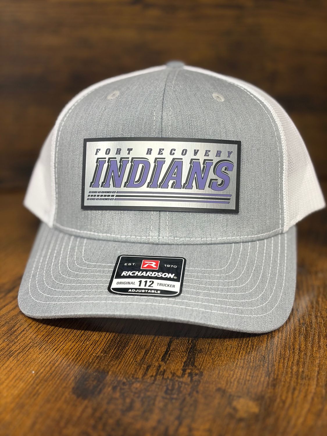 FR Acrylic Fast Lines - Richardson Snapback Trucker Cap 112 Heather Grey/White -  OSFM
