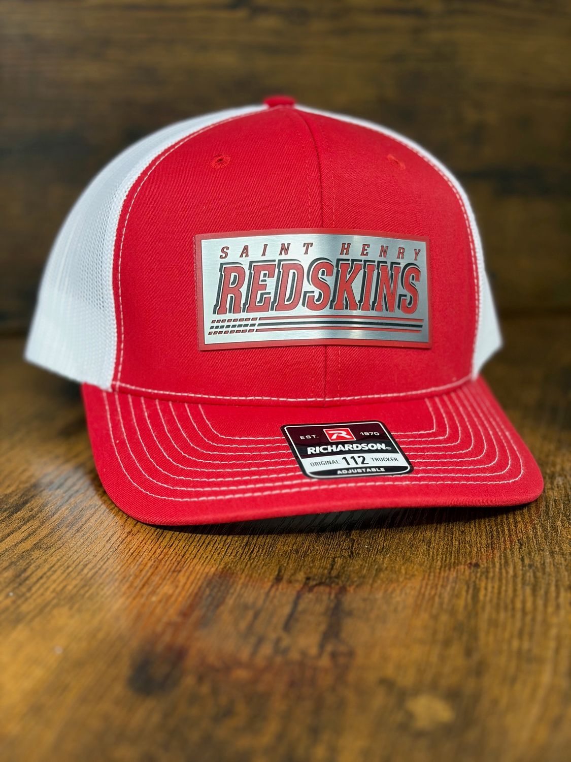 SH Acrylic Fast Lines - Richardson Snapback Trucker Cap 112 Red/White-  OSFM