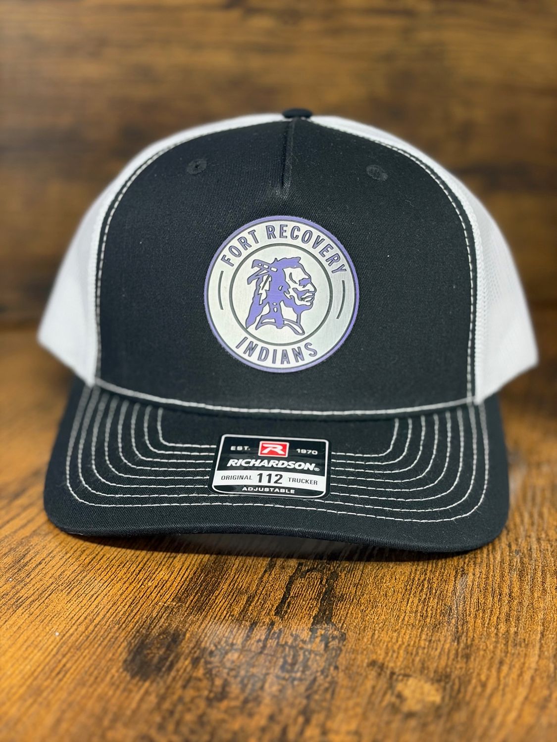 FR Acrylic CircleNCircle - Richardson Snapback Trucker Cap 112 Black/White -  OSFM