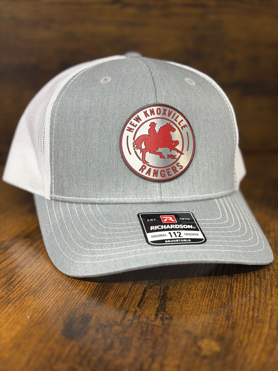 NK Acrylic CircleNCircle - Richardson Snapback Trucker Cap 112 Heather Heather Grey/White -  OSFM