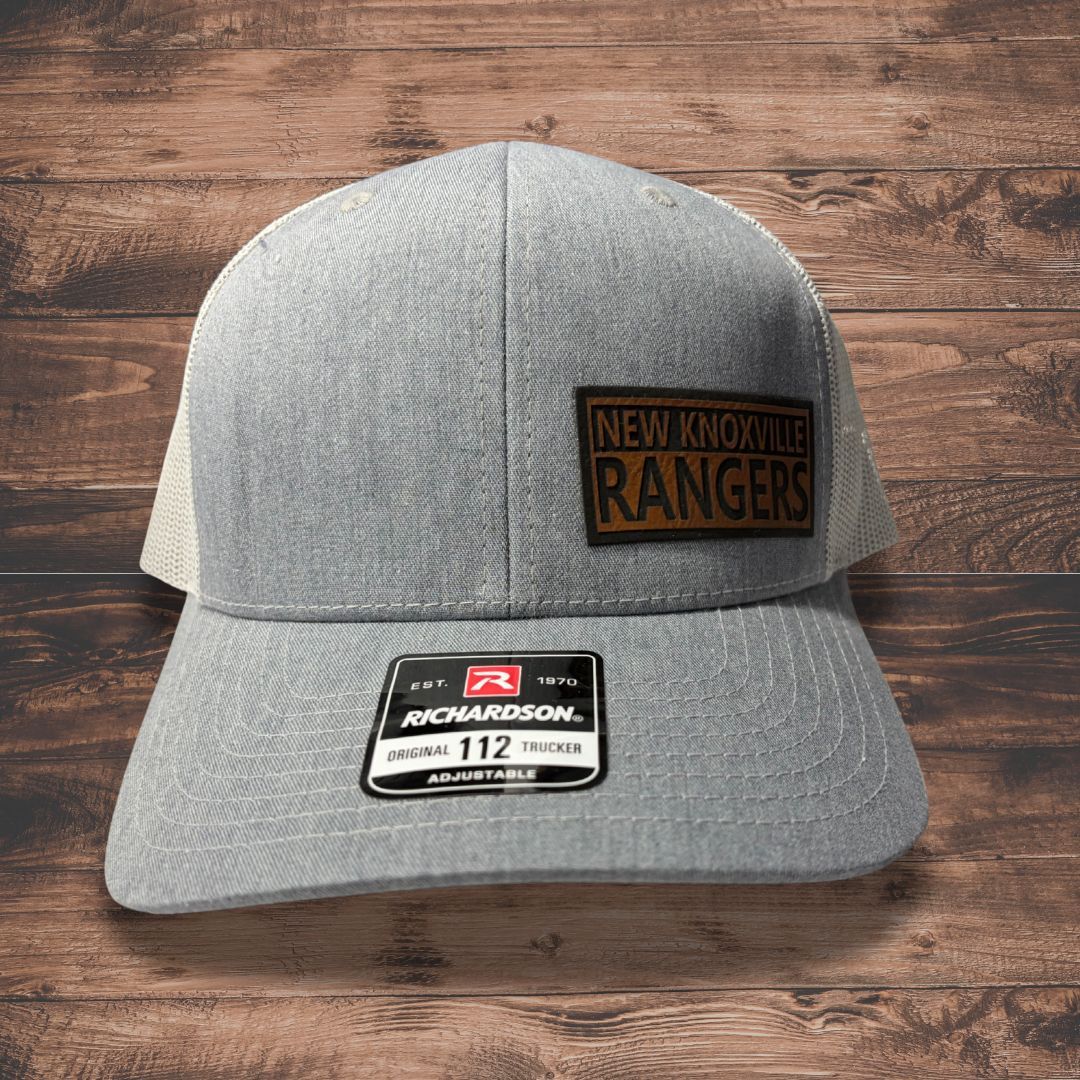 NK Legend Leather - Richardson Snapback Trucker Cap 112 Heather Grey/ Light Grey -  OSFM