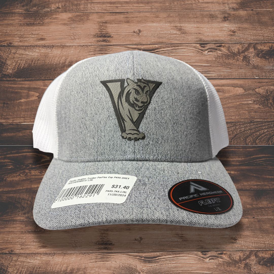 Pacific Heather Trucker PacFlex Cap P405 GREY HEATHER/WHITE L/XL