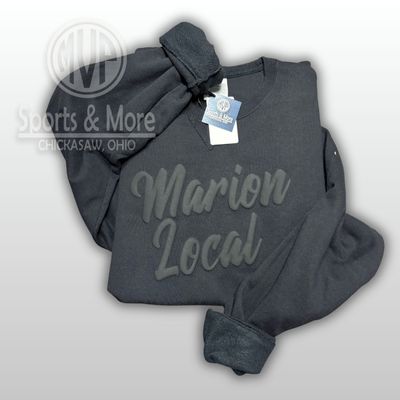 Blackout Puff - ML- Unisex Garment-Dyed Crewneck Sweatshirt - GDH400 - Black