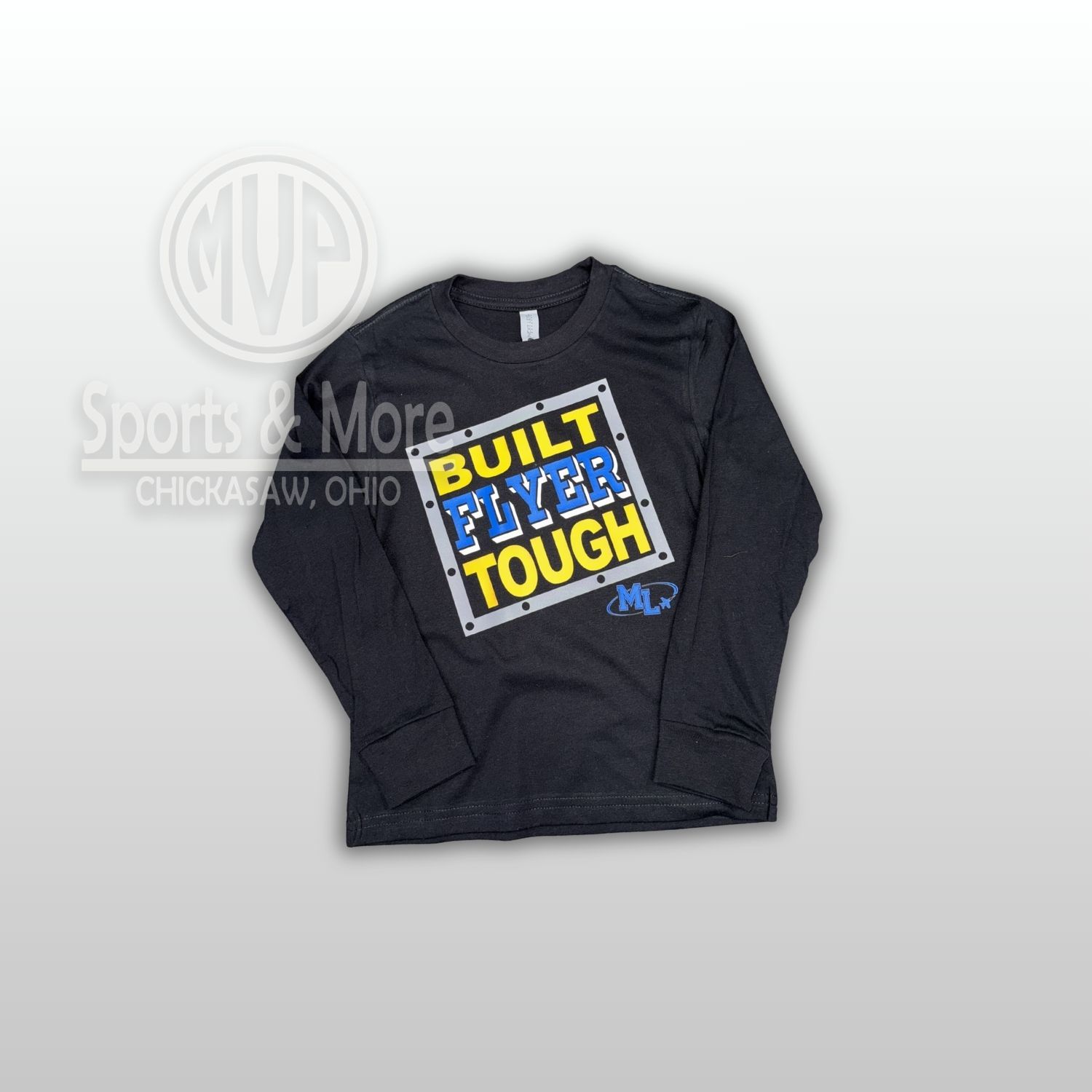 Next Level Apparel Youth Cotton Long Sleeve Tee-NL3311-Built Flyer Tough, Size: YOUTH XS