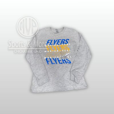 Next Level Apparel Youth Cotton Long Sleeve Tee-NL3311-FLYER ON A SLANT