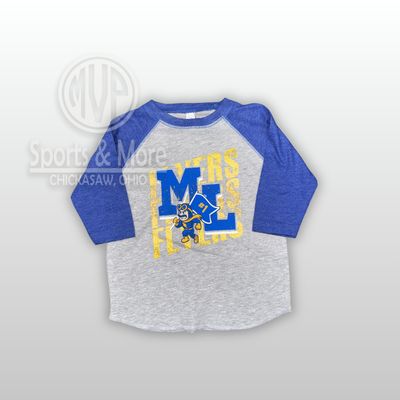 Toddler Baseball Fine Jersey Three-Quarter Sleeve Tee - 3330- The Philly