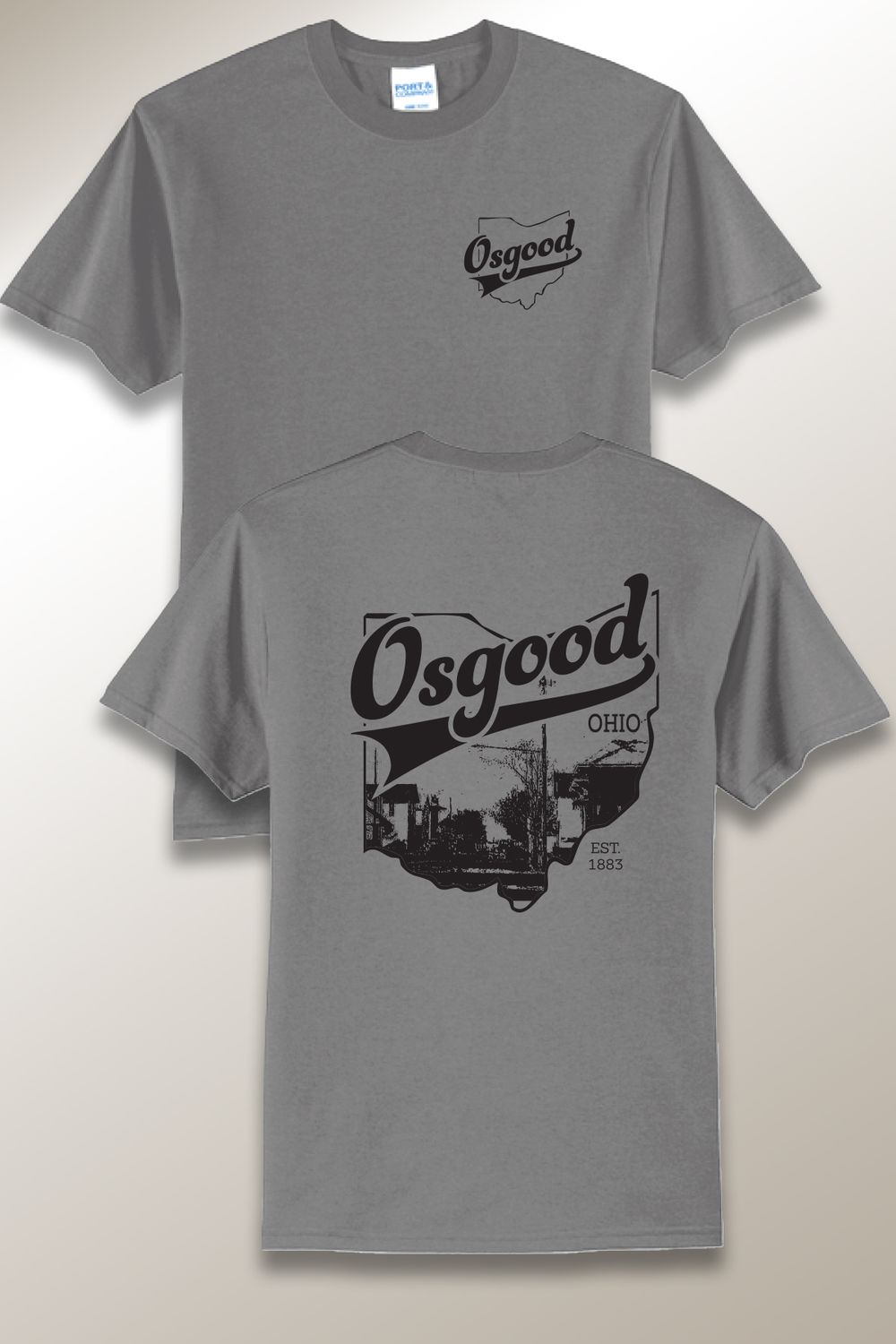 Osgood 1920 - Core Blend Tee - OSFEST, Color: Medium Grey, Size: SMALL