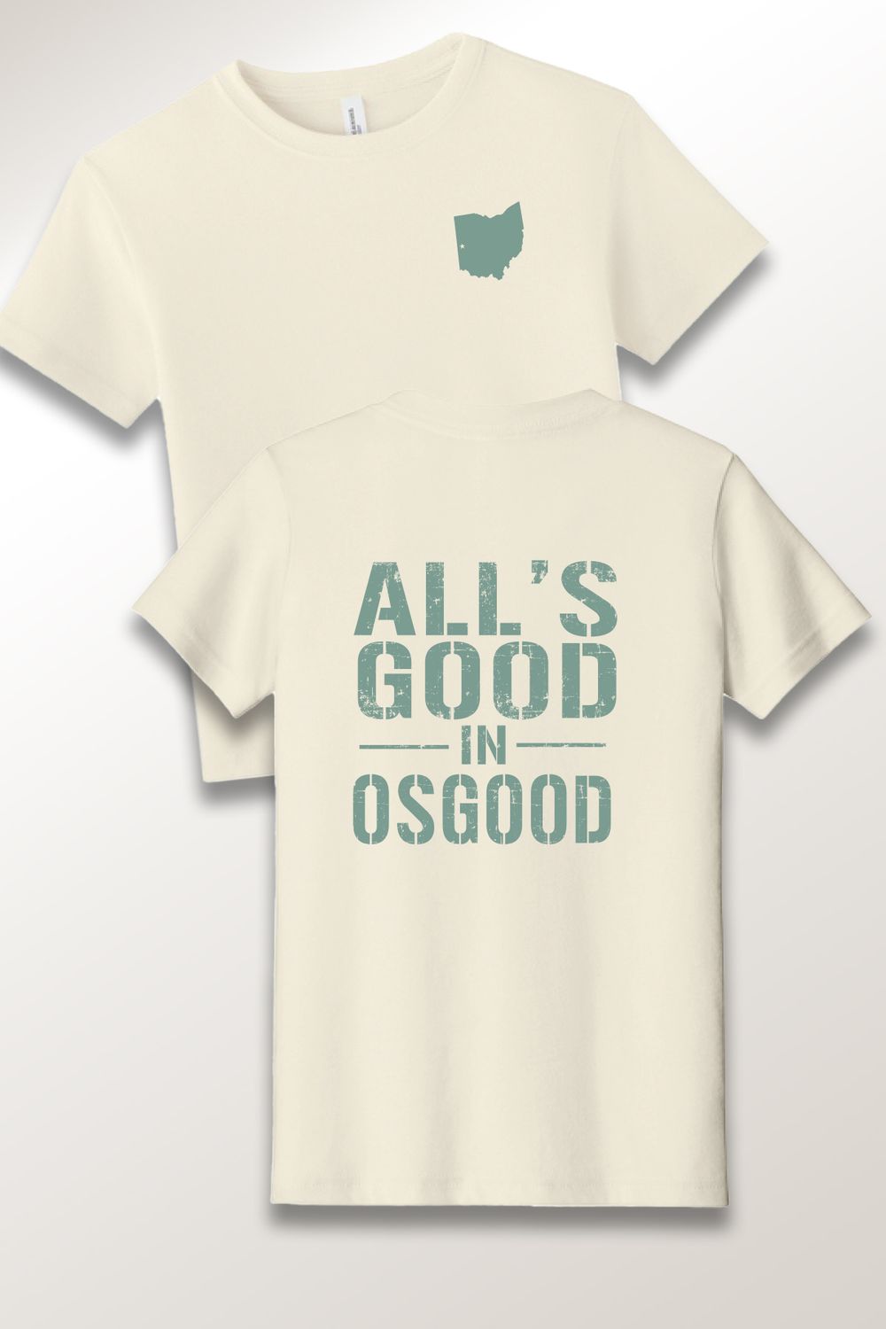 ALL'S GOOD - Short Sleeve Tee - OSFEST, Color: NATURAL, Size: 2T