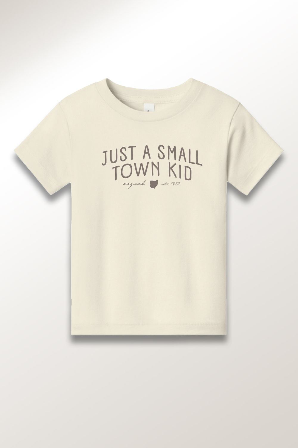 Small Town Kid  - Short Sleeve Tee - OSFEST, Color: NATURAL, Size: 2T