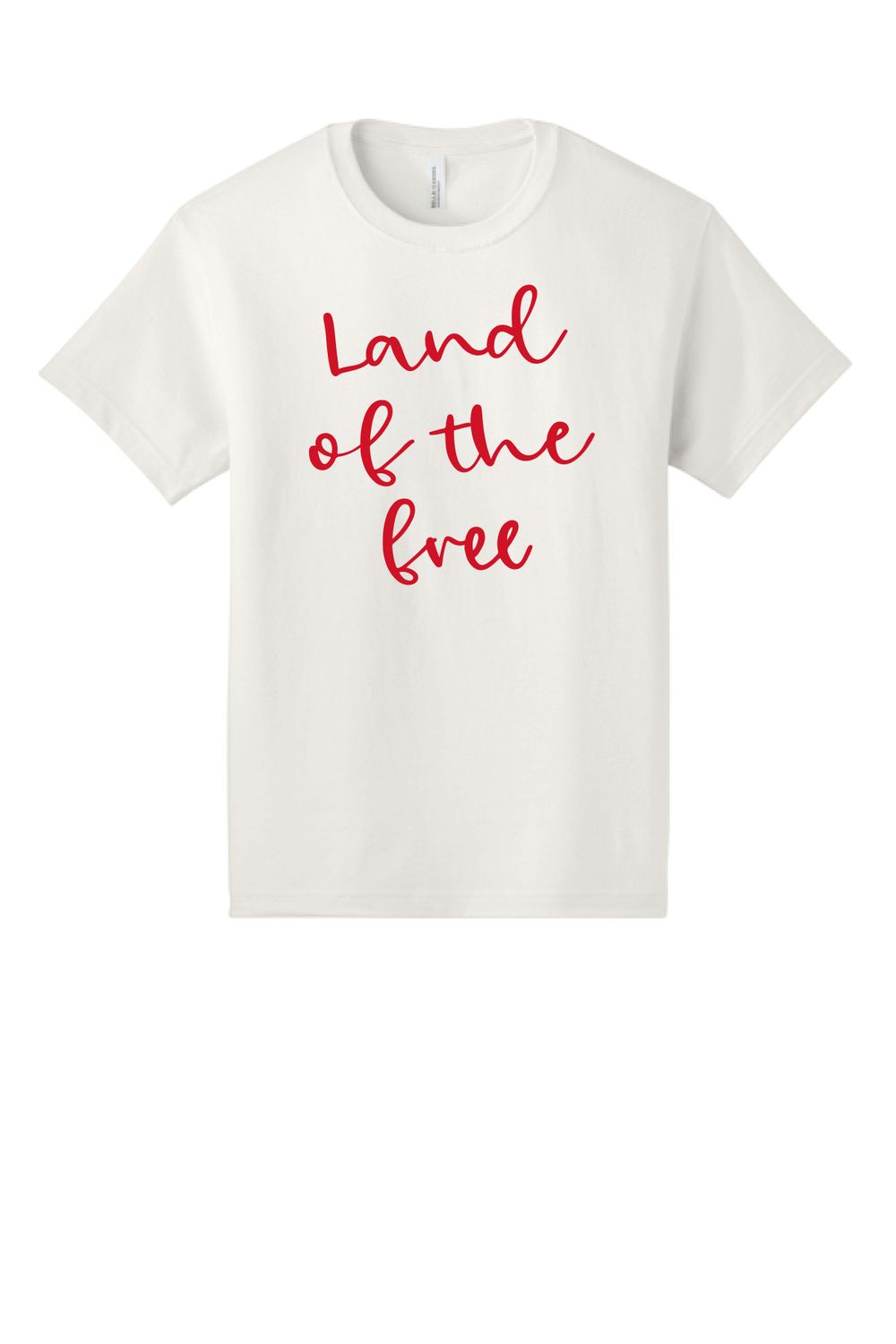 LAND OF THE FREE - Unisex 6-Ounce Heavyweight Tee - Vintage White