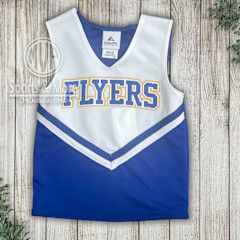 Glitter Flyers Cheer Tank Top - 9111 Pride Shell - Royal/White - Glitter Flyers