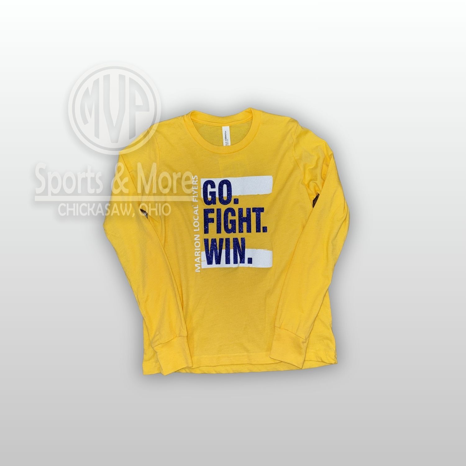 Youth Heather CVC Long Sleeve Tee - 3501YCVC- Go Fight Win