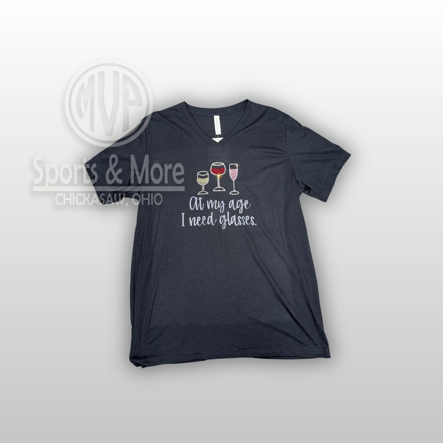 Triblend Tee - 3413- At my age I need Glasses, Size: XS