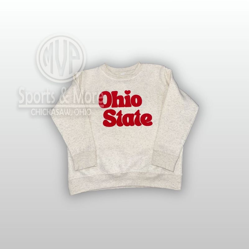 Youth Elevated Fleece Crewneck Sweatshirt -2225- Heart Ohio