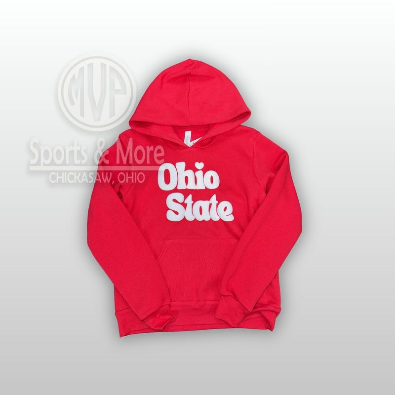 Youth Sponge Fleece Hoodie Sweatshirt - 3719Y- Heart Ohio