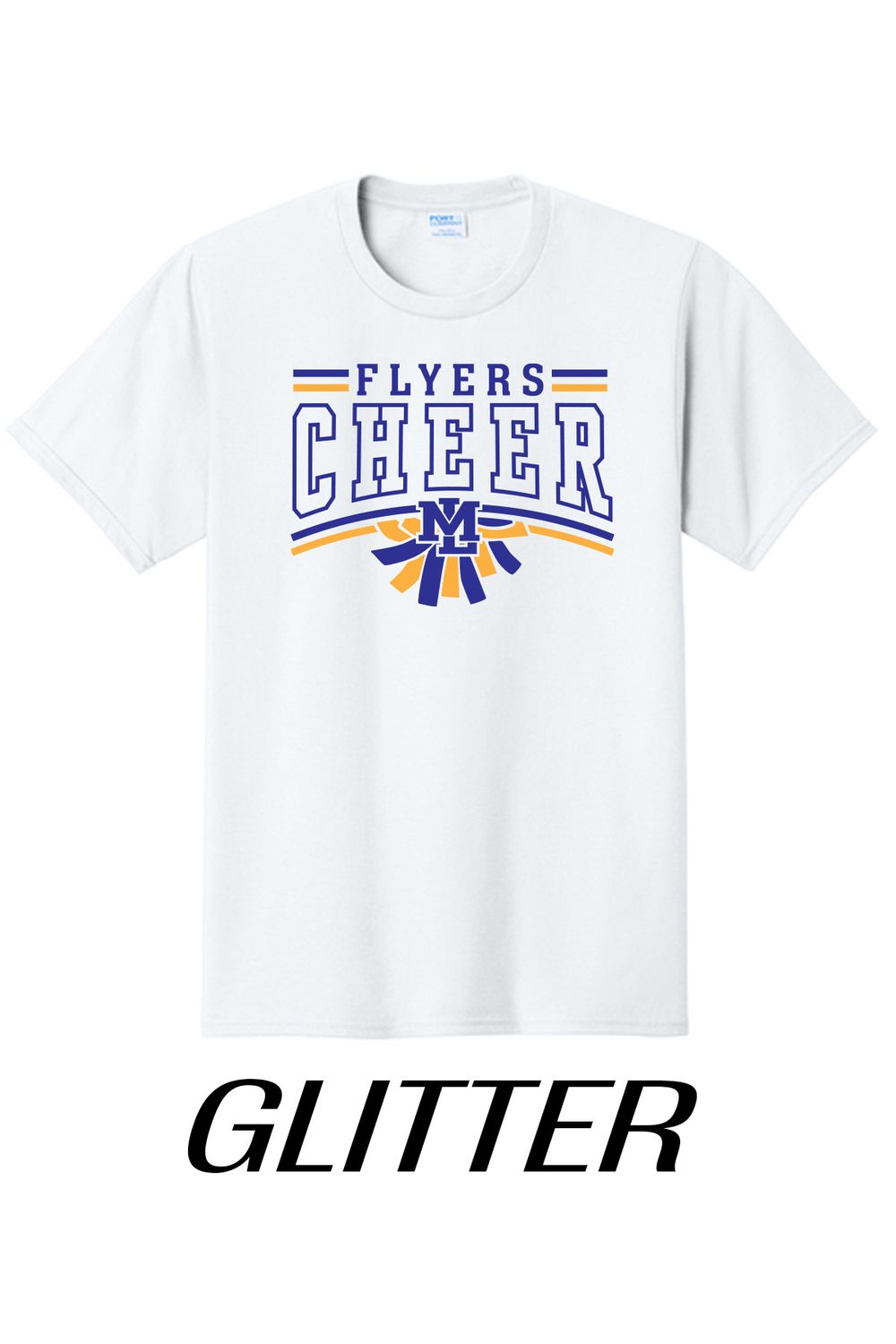 ML CHEER - Glitter T-shirt - White PC450