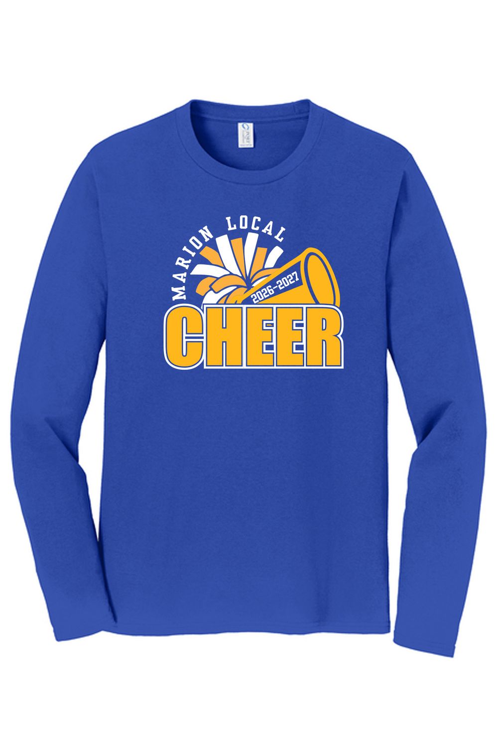 ML CHEER - Port &amp; Co Fan Favorite Long Sleeve - True Royal - PC850LS