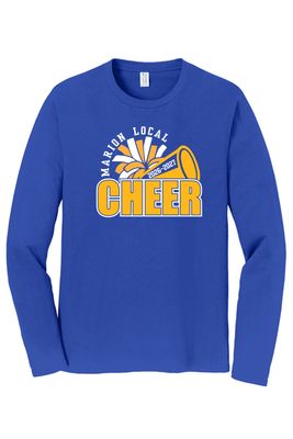ML CHEER - Port &amp; Co Fan Favorite Long Sleeve - True Royal - PC850LS
