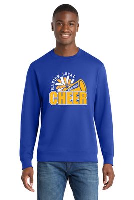 ML CHEER - Port &amp; Co Fan Favorite Fleece Crewneck Sweatshirt - True Royal - PC850