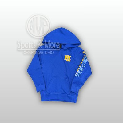 Port &amp; Co Youth Easy Fleece Pullover Hooded Sweatshirt-PC68YH- AU Sleeve