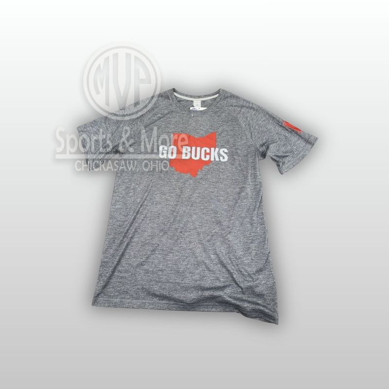 C/O Sport-Tek Youth PosiCharge Tri-Blend Wicking Raglan Tee - YST400 - Go Bucks