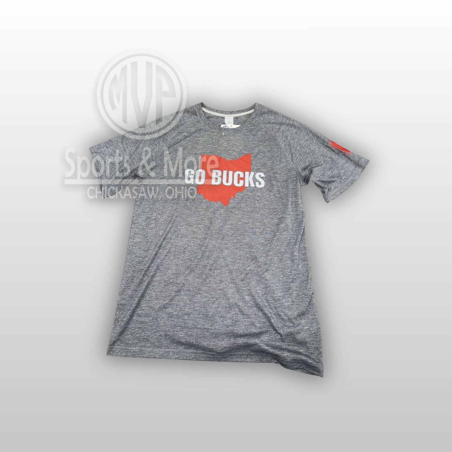 C/O Sport-Tek Youth PosiCharge Tri-Blend Wicking Raglan Tee - YST400 - Go Bucks, Size: YOUTH XS